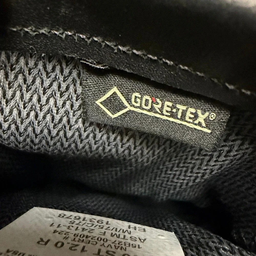Belleville 800 ST Mens Black Leather Gore-Tex Steel Toe Navy Flight Boots 12 R